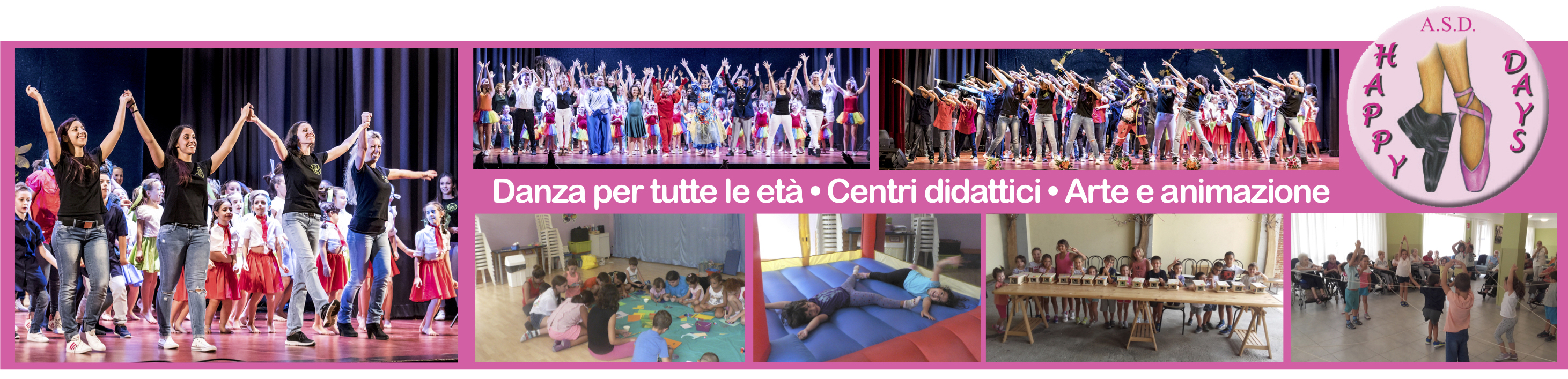 happy days - 450mq DI GIOCO E CULTURA • personale qualificato - esperienza ventennale - avviamento pre-accademico e lezioni private Danza per tutte le età • Centri didattici  corso roma 44/b . trecate - tel. 0321 74796 - cell. 339 7045927- e-mail: posta@associazionehappydays.it • INFORMAZIONI, ORARI, CATALOGHI E LISTINI AGGIORNATI SU FB